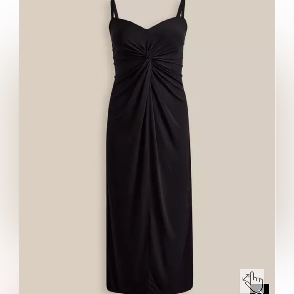 Torrid size 22 NWT Classic Black Twist-Front Maxi Dress